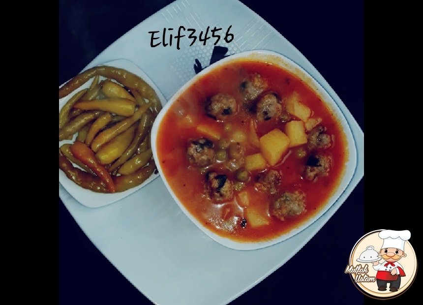 Köfte Topları Sulu Patates