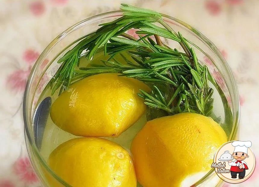 Biberiye ve Limonlu Şurup
