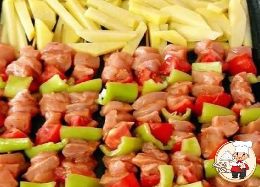 Fırında Çöp Şiş Tavuk