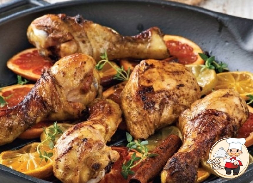 Baharat Soslu Narenciyeli Tavuk But