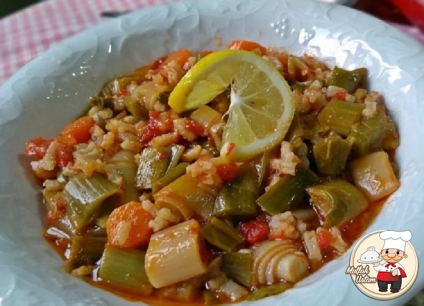 Pirinçle Pırasa Yemeği